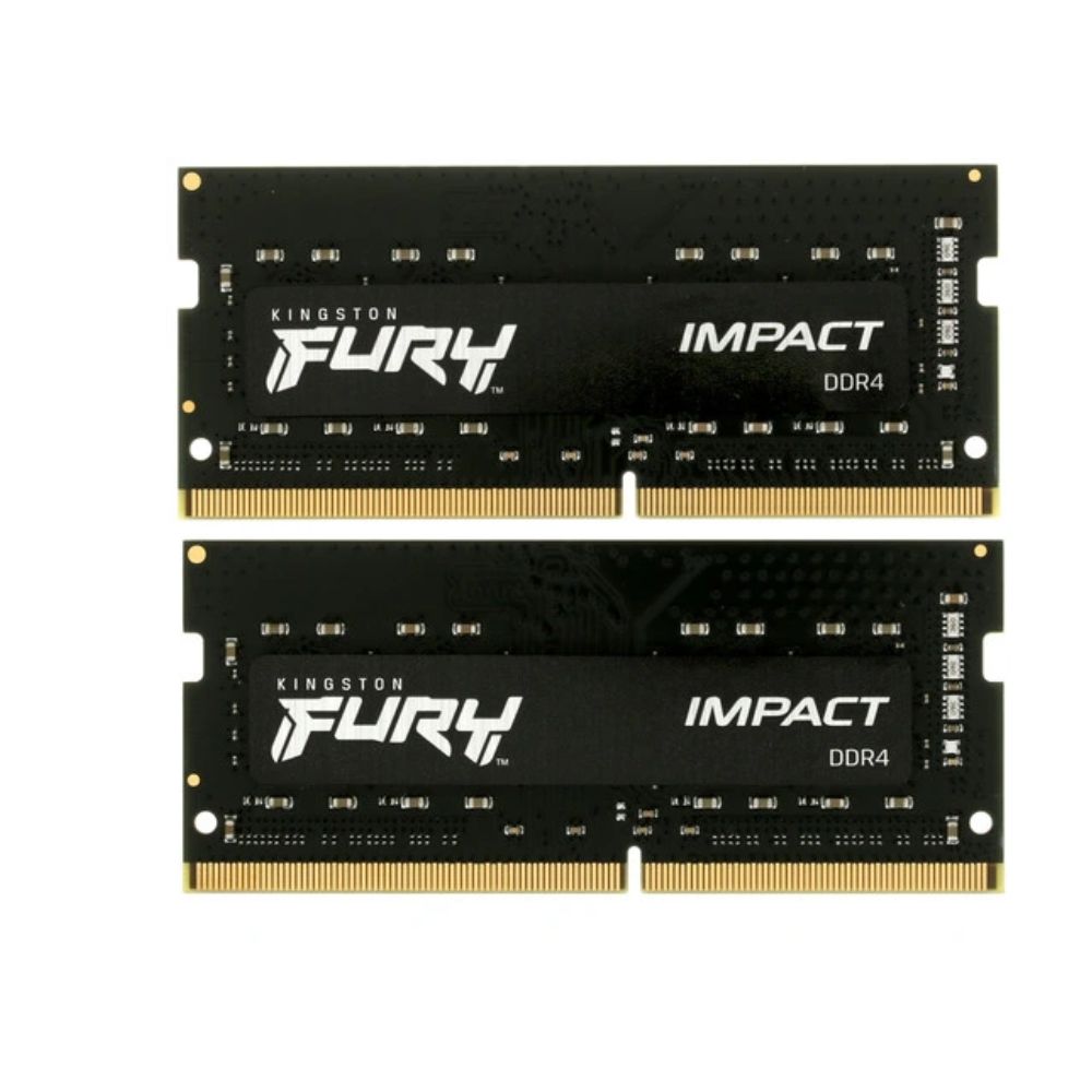Купить SO-DIMM 16GB DDR4 PC25600/3200MHz Kingston Fury Impact, 2x8GB Kit, Black, CL20-22-22,1.2V, BOX KF432S20IBK2/16 в Алматы
