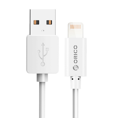 купить Кабель Lightning ORICO BTL-10-WH <1М, USB2.0, White> в Алматы