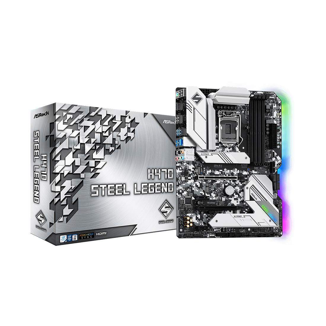 купить Материнская плата ASRock H470 STEEL LEGEND в Алматы