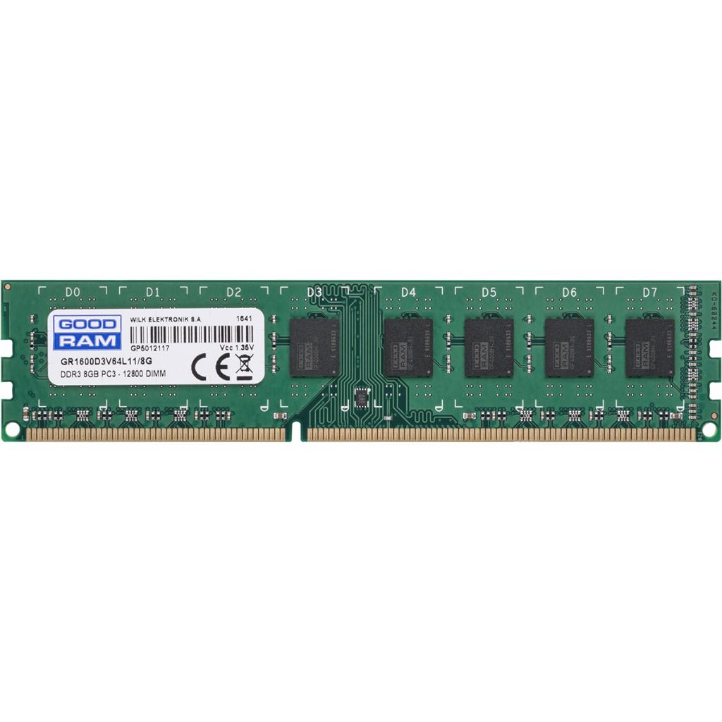 купить Оперативная память 8GB DDR3 1600Mhz GOODRAM PC3-12800 1.35V GR1600D3V64L11/8G в Алматы