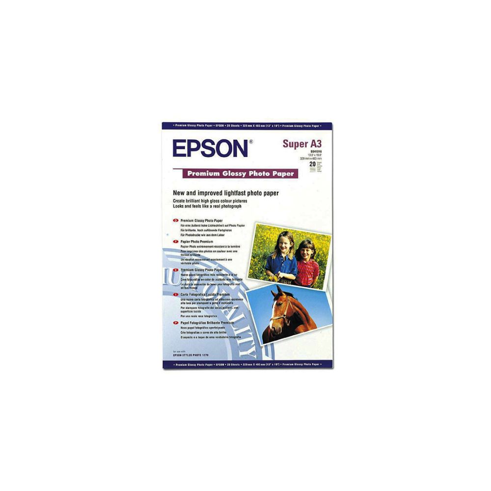 купить Фотобумага А3 Epson C13S041316 20 Л. 255 Г/М2 Premium Glossy в Алматы
