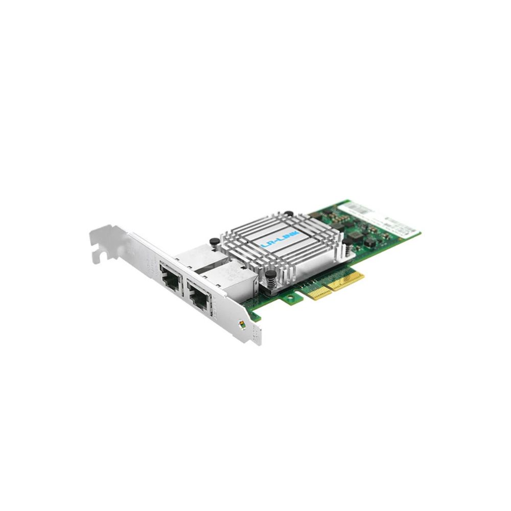 купить NIC PCI-Ex4, Dual 100/1000/10000 Mb, Lr-Link LREC9812BT PCIe 3.0 x4, Intel x550, 2*RJ45 10G в Алматы