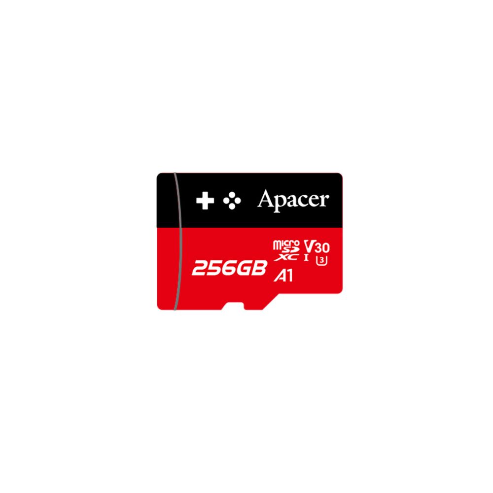 купить Карта памяти Micro SDXC 256GB Apacer, Class 10 UHS-I U3, A1, 100/80 Мбайт/с AP256GMCSX10U7-RAGC в Алматы