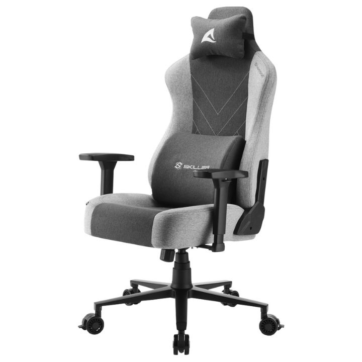 купить Игровое кресло Sharkoon Skiller SGS30 Fabric Grey <Ткань, Газлифт 4, подлокотник 3D> в Алматы
