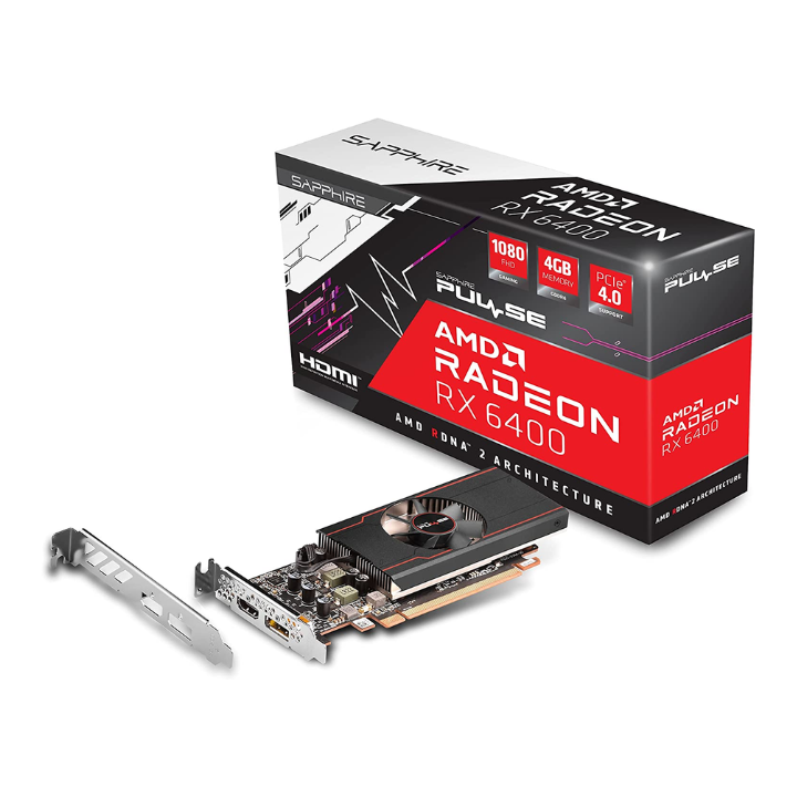 купить Видеокарта Sapphire PULSE RADEON RX 6400 GAMING 4G (11315-01-20G) в Алматы