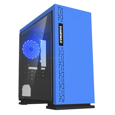 купить Корпус ПК без БП GameMax EXPEDITION H605-BLU <MATX, 1х120, USB2.0x2, USB3.0x1, 350x180x380mm> в Алматы
