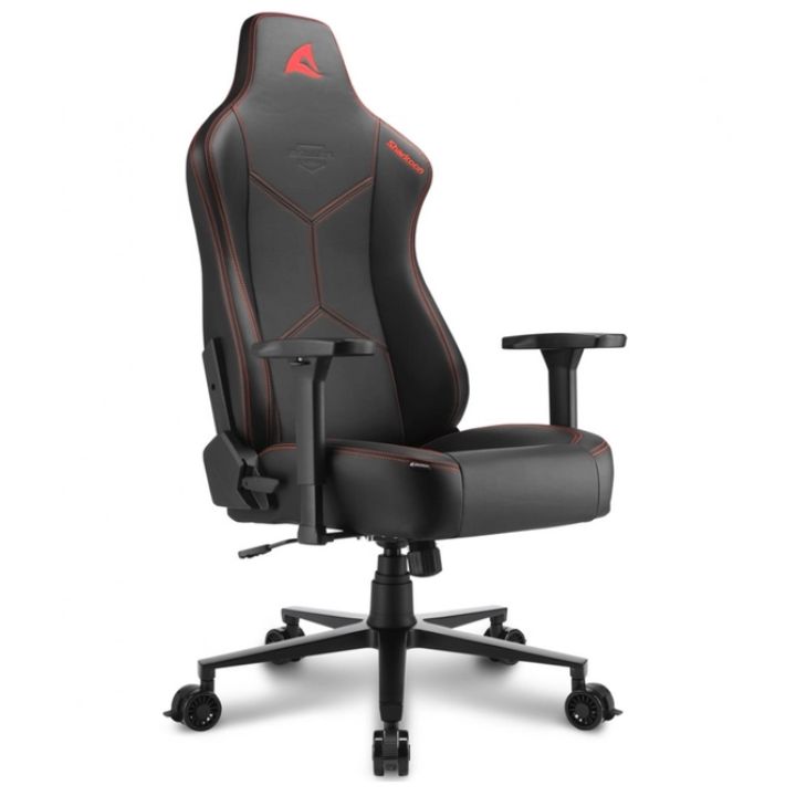купить Игровое кресло Sharkoon Skiller SGS30 Black/Red v2 <Cинтетическая кожа, Газлифт 4, подлокотник 3D> в Алматы