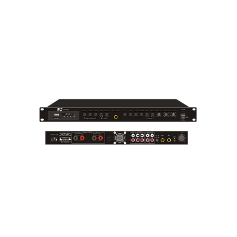 купить TS-2060W 2-канальный профессиональный усилитель,2*60 Вт @ 8 Ом, SD/USB MP3-плеер, bluetooth, MP3 в Алматы