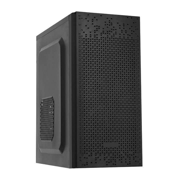 купить Компьютерный корпус APEX-MX9, 1*120mm + 1*80mm, (400W), black, MATX в Алматы