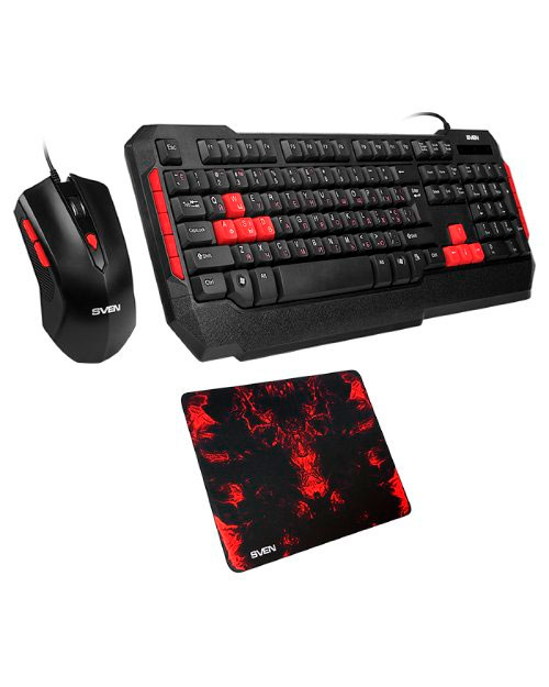 купить SVEN Игровой набор клавиатура+мышь+коврик SVEN GS-9000 в Алматы