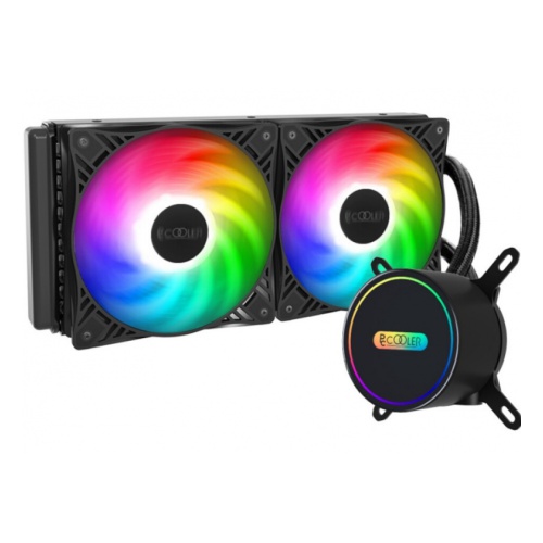 купить Водяное охлаждение PCCooler  GI-CL240VC  2600rpm, TDP 250W в Алматы