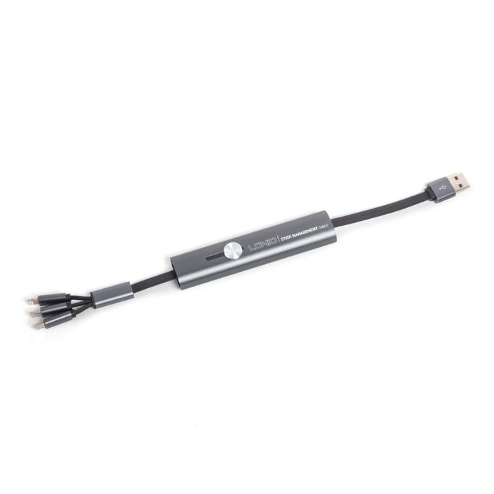 купить Интерфейсный кабель LDNIO 3 in 1 cable LC99 30cm Серый в Алматы