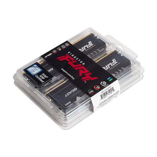 купить Комплект модулей памяти Kingston FURY Beast RGB KF432C16BBAK4/32 DDR4 32GB (Kit 4x8GB) 3200MHz в Алматы