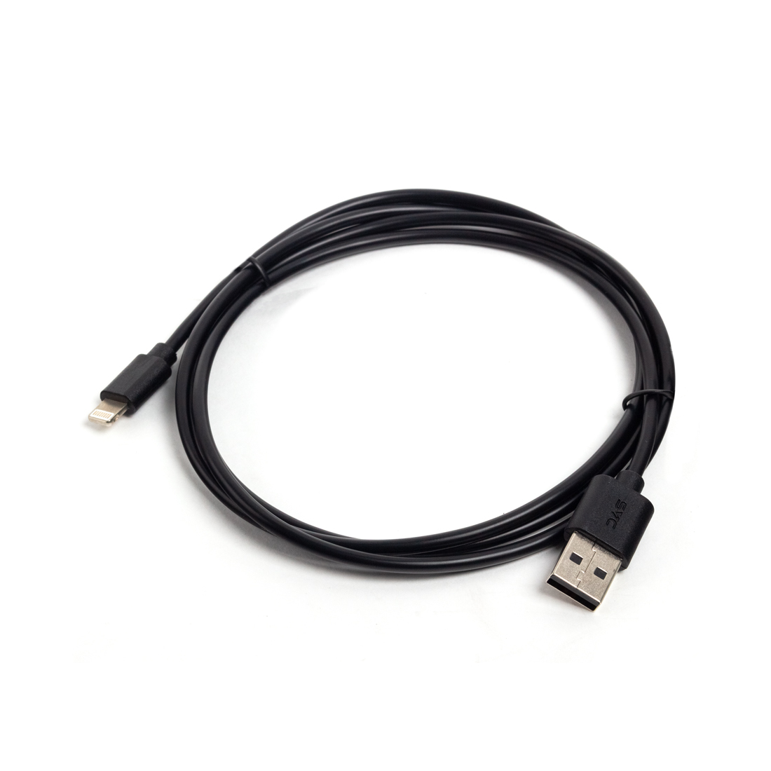 купить Интерфейсный кабель USB-Lightning SVC LHT-PV0120BK-P, 30В, Чёрный, Пол. пакет, 1.2 м в Алматы