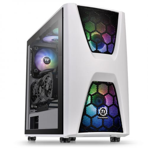 купить Компьютерный корпус, Thermaltake, Commander C34 TG Snow ARGB, CA-1N5-00M6WN-00, ATX/Micro ATX, USB2*3.0, HD-Audio Mic, Контроллер , Кулер 12см, Кулер 12см LED, Без Б/П, Белый в Алматы