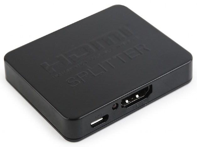 купить Разветвитель HDMI Cablexpert DSP-2PH4-03, HD19F/2x19F, 1 компьютер => 2 монитора, Full-HD, 3D, 1.4v, в Алматы