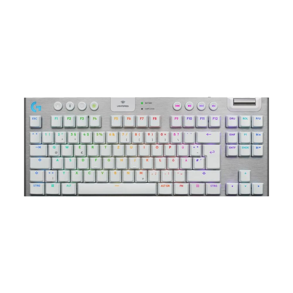 купить Клавиатура беспроводная игровая LOGITECH G915 X LIGHTSPEED TKL White/Tactile(920-012737) в Алматы