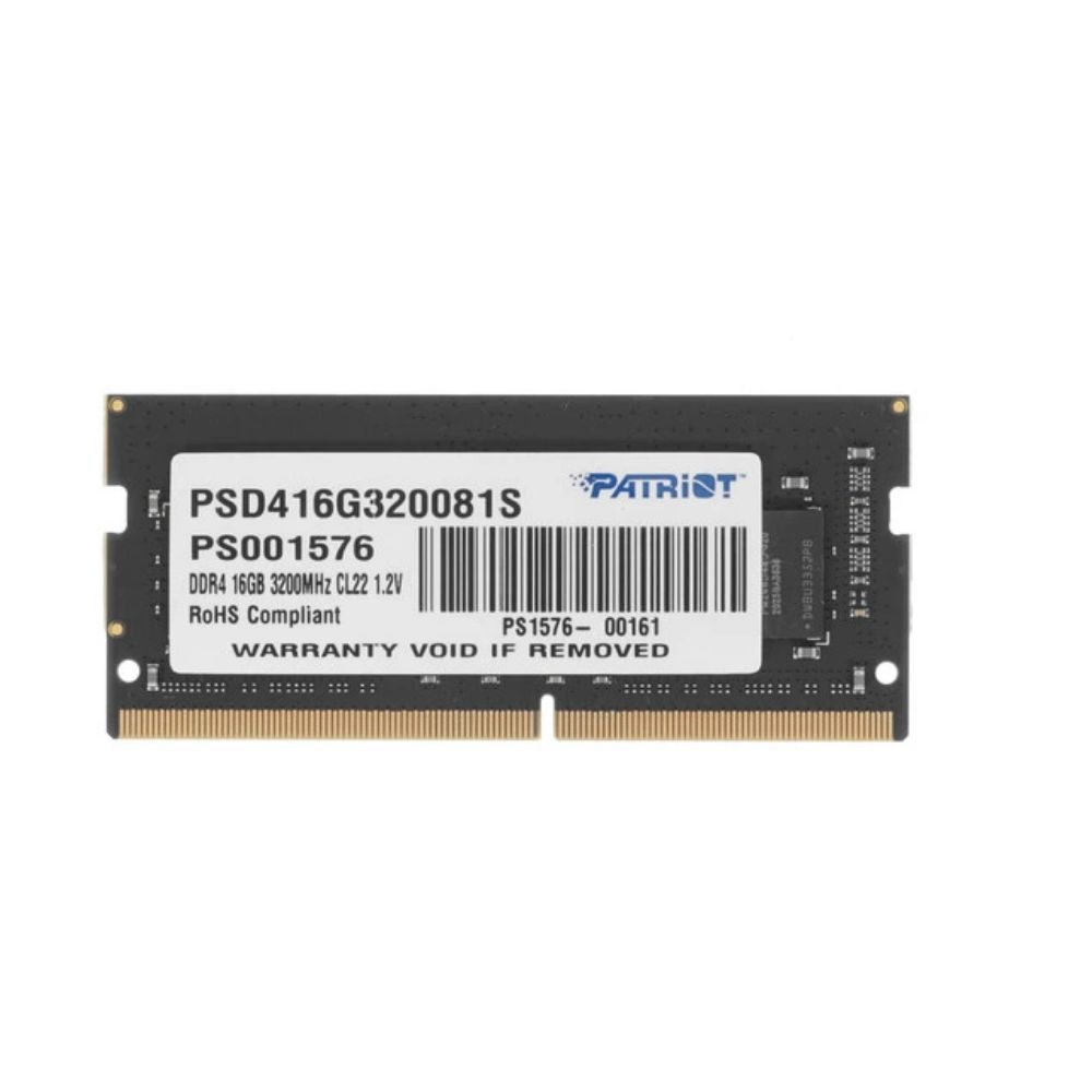 Купить SO-DIMM 16GB DDR4 PC25600/3200MHz Patriot Signature Line, CL22, 1.2V, BOX PSD416G320081S в Алматы