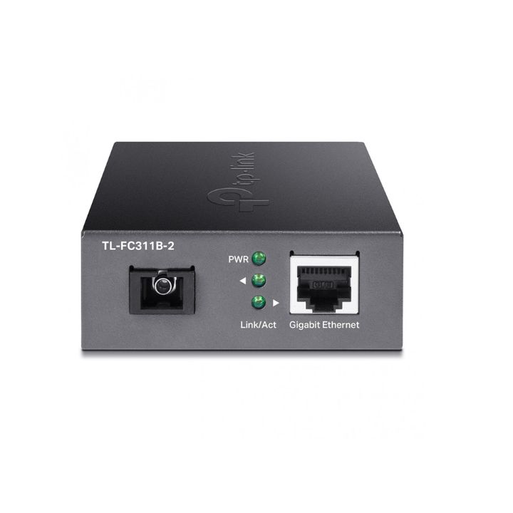купить Оптический медиаконвертер WDM GbE Tp-Link TL-FC311B-2 <1000BASE-TX to 1000BASE-FX, 1 оптоволоконный разъём SC 100 Мбит/с, 1 порт RJ45 GbE, TX1310nm:, RX:1550nm, дальность до 2 км> в Алматы