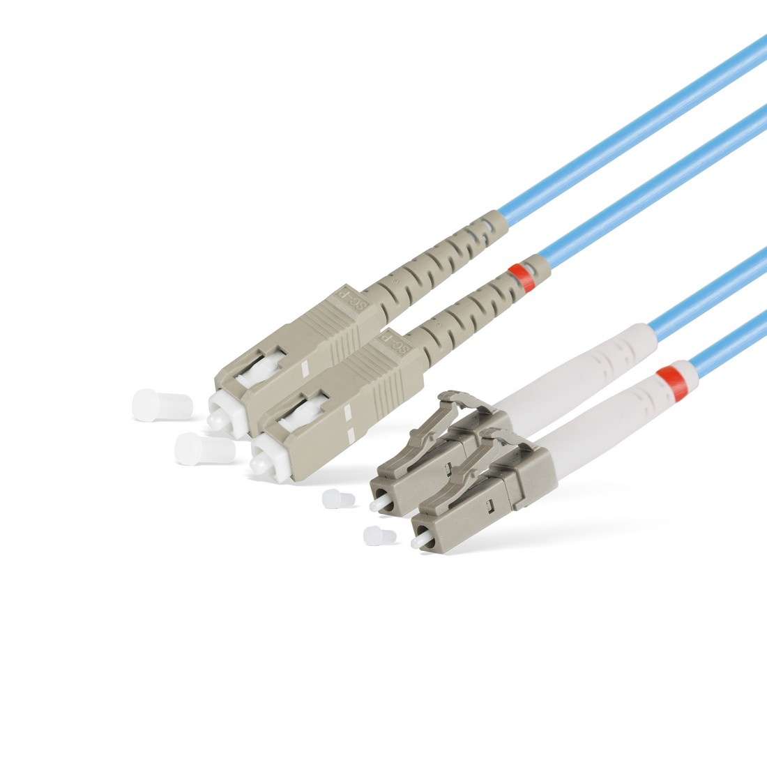 купить Патч Корд Оптоволоконный,, LC/UPC-LC/UPC MM OM3 50/125 Duplex 3.0мм 3 м, Голубой, Пол. Пакет в Алматы