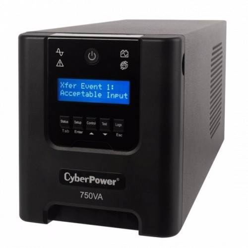 купить Line-Interactive ИБП, CyberPower PR750ELCD, выходная мощность 750VA/670W, Чистая синусоида, LCD, AVR, EPO, USB, RS-232, Smart Slot, 6 выходных разъемов типа IEC C13, PowerPanel® Personal Edition                                                         в Алматы