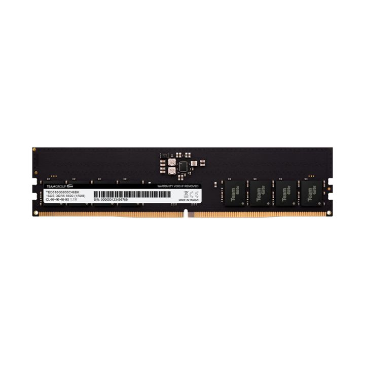 купить Оперативная память 16GB 3200MHz DDR4 Team Group ELITE PC4-25600 CL22 TED416G3200C2202 в Алматы