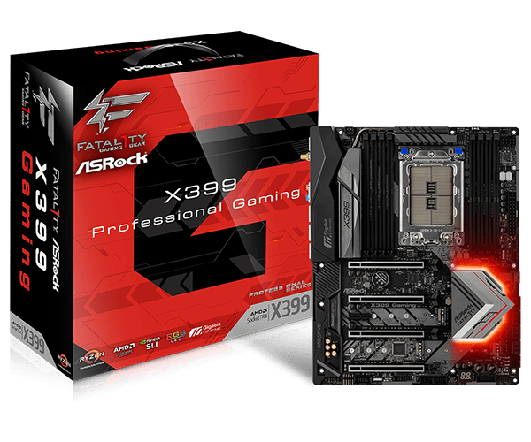 купить Материнская плата ASRock X399 PROFESSIONAL GAMING TR4 8xDDR4 8xSATA RAID 3xM.2 ATX в Алматы
