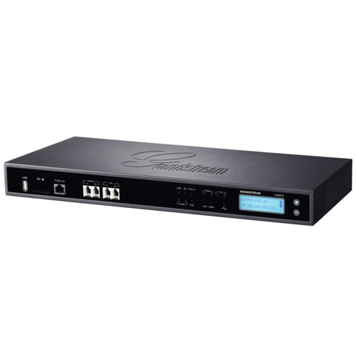 купить Grandstream UCM6510, IP PBX appliance, 1 E1/T1 port, 2 FXO ports, 2 FXS ports, 2000 SIP endpoint registrations, 200 concurrent calls, up to 64 conference attendees, IVR в Алматы