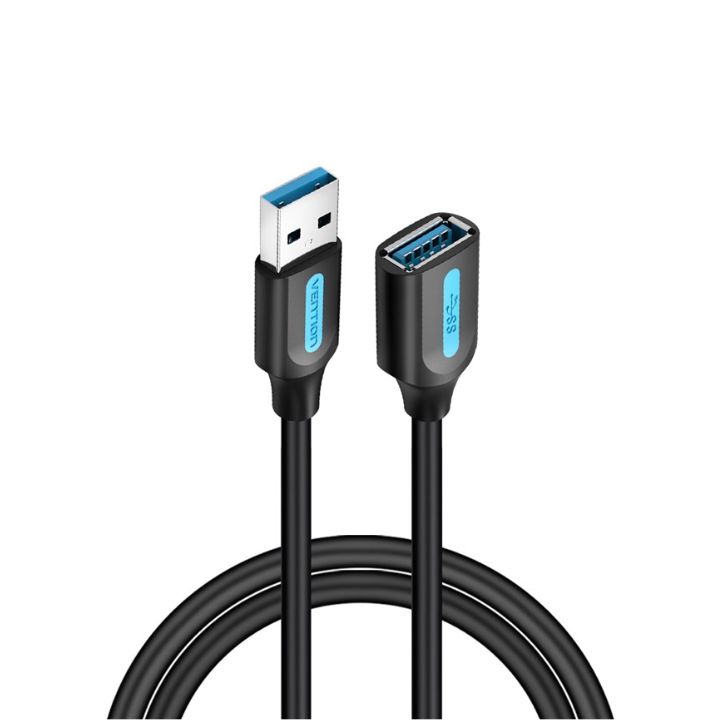 купить Кабель Vention USB 3.0, Extension Cable 0.5м, Black, PVC type в Алматы