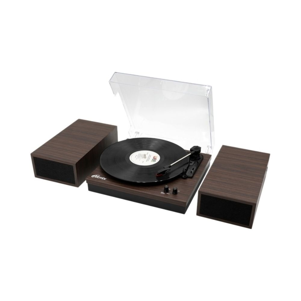 купить Проигрыватель виниловый Ritmix LP-340B темное дерево в Алматы