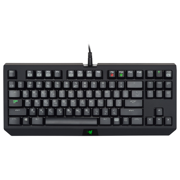 купить Клавиатура,Razer, BlackWidow Tournament 2014, RZ03-00811900-R3R1, Игровая, Компактная, Механические переключатели Razer Green, Программируемые клавиши, USB, Размер: 154*366*30 мм., Анг/Рус, Чехол, Чёрный в Алматы