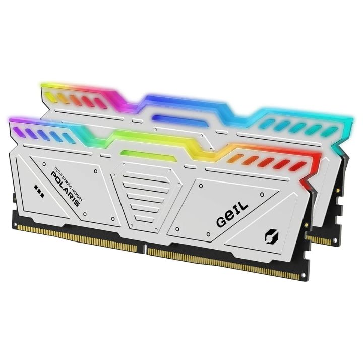 купить Оперативная память 32GB Kit(2x16GB)GEIL Polaris RGB 5200Mhz DDR5 PC5-41600 GOSW532GB5200C42DC White в Алматы