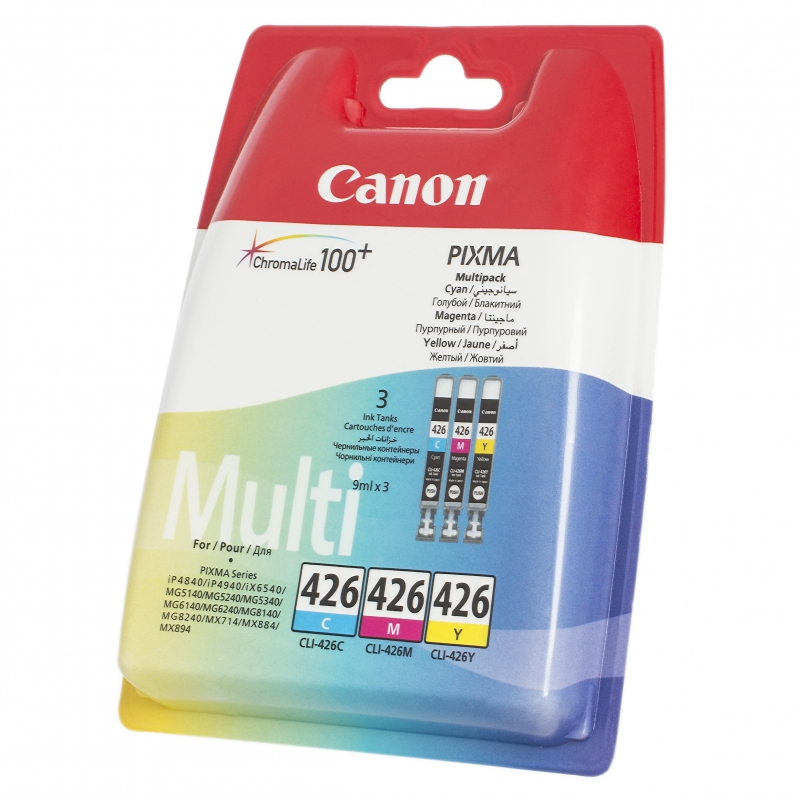 купить Картридж Canon/CLI-426 CMY Multipack/Струйный/синий, пурпурный, желтый/9 мл/ в Алматы