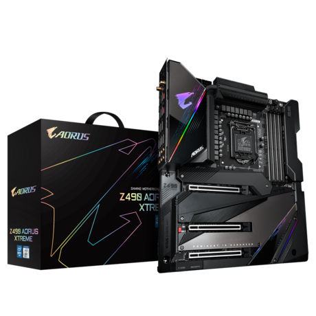 купить Сист. плата Gigabyte Z490 AORUS XTREME, LGA1200, Z490, 4?DDR4, 6?SATA6, 3?PCI Express 3.0x16, 2?M.2 PCIe3.0x4, Wi-Fi, HD в Алматы