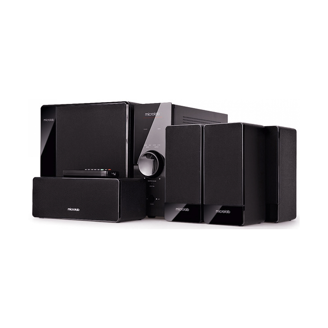 купить Акустическая система, Microlab, FC360/5.1, 6.1, 100Вт(14Вт*5 30Вт), Выход 6RCA, Вход 6RCA, Фирменная технологии *EAirbass*, Беспроводной пульт ДУ, Тёмное дерево в Алматы