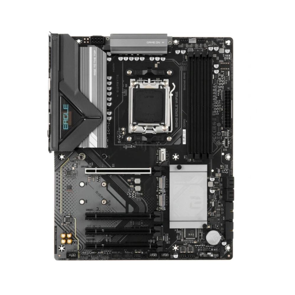 Купить Матплата Gigabyte B840 Eagle WiFi6E, AM5, ATX, 4DDR-5, 4xPCI-Ex16, 4SATA, 3xM.2, HDMI, DP, 11USB в Алматы