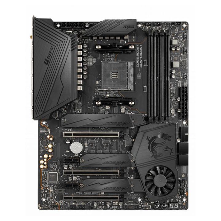 купить Материнская плата MSI MEG X570 UNIFY AM4 X570 4xDDR4 4xSATA3 RAID 3xM.2 SLI CrossFire ATX в Алматы
