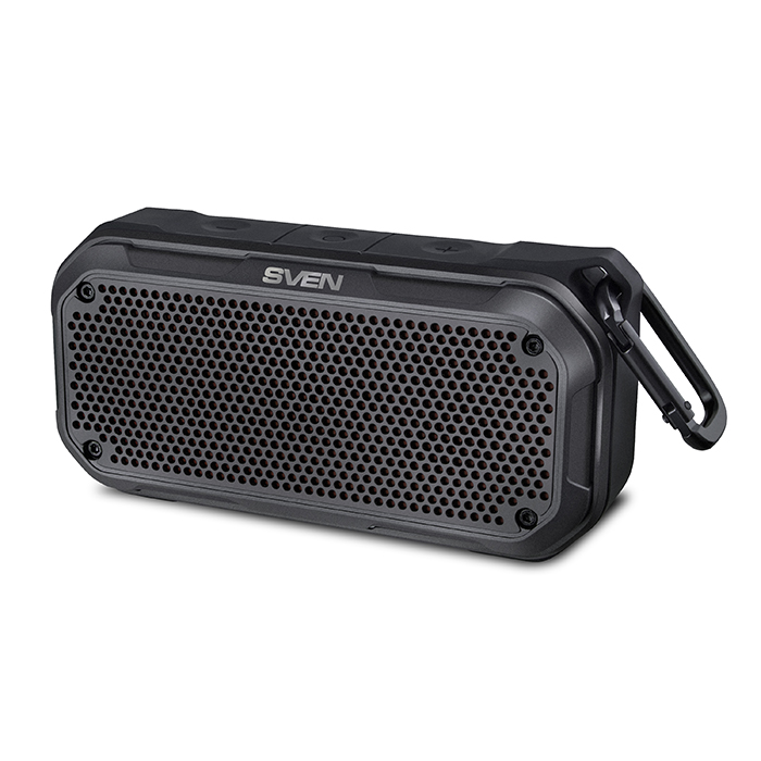 купить SVEN PS-240, black (12W, Bluetooth, TWS, Waterproof (IPx7), microSD, carbine, 2000mA*h) в Алматы