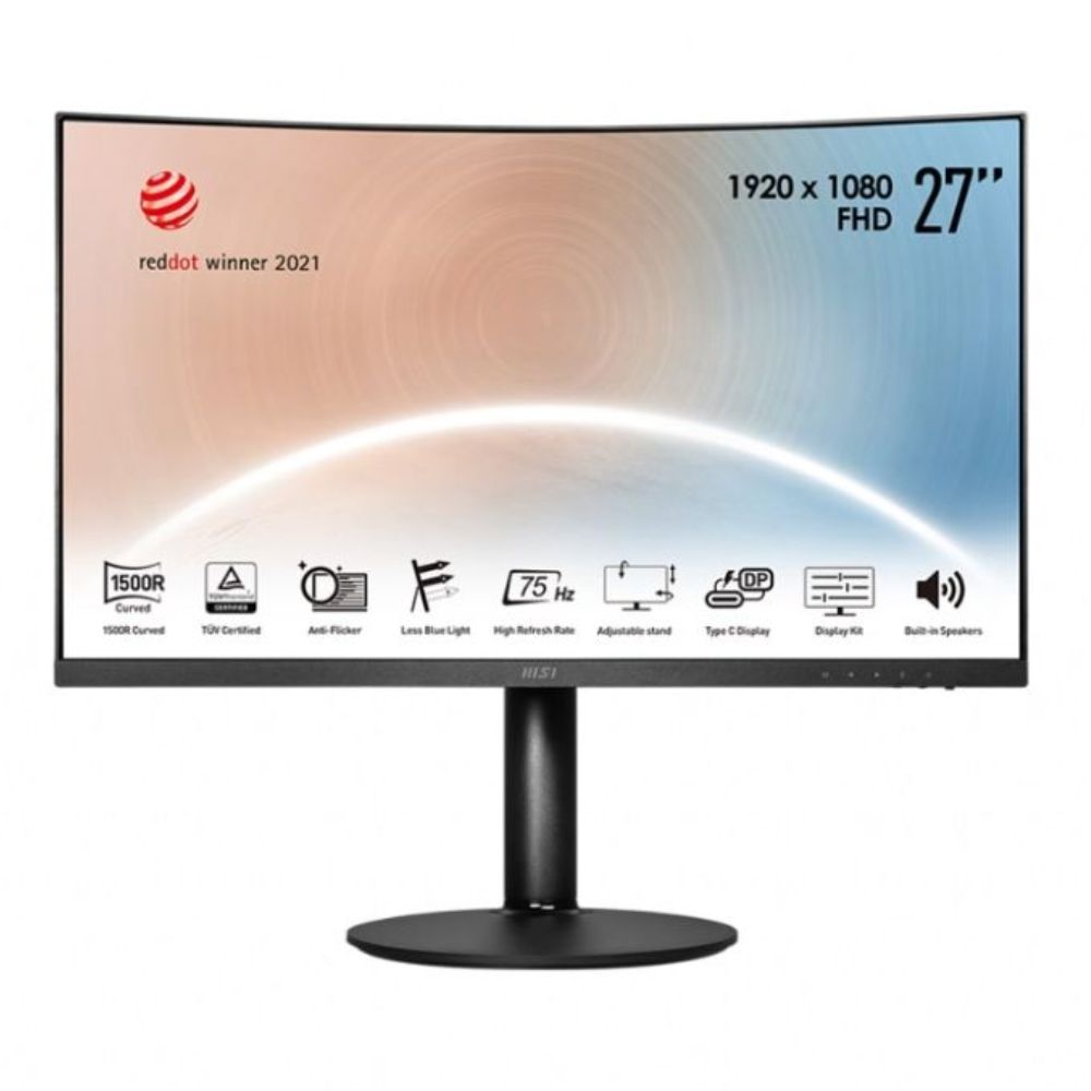 купить Монитор 27" MSI Modern MD271CP VA 1920х1080 75Hz 1500R 4ms 250cd/m 3000:1 1xHDMI 1x Type C 2x1W в Алматы
