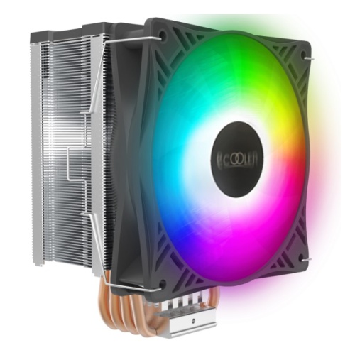 купить Кулер для процессора PCcooler GI-X4S цвет подсветки RGB(fix), 4-пин, 115X/775/AM4-FM2, 26.5дБ, 1000-1800 об/мин, Al+тепл.трубки, 145W в Алматы