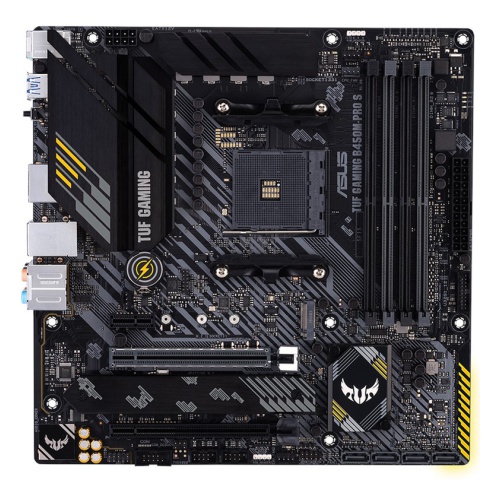 купить Сист. плата Asus TUF B450M-PRO S GAMING, B450, AM4, 4xDIMM DDR4, 2xPCI-E x16, 2xM.2, 4xSATA, mATX BOX в Алматы