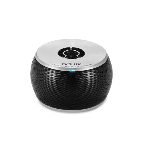 купить Колонки, Delux, DLS-Q12BB, Портативные, Bluetooth, AUX, Порт mini-USB, Поддержка *hands-free*, RMS 3W*2, Чёрный в Алматы