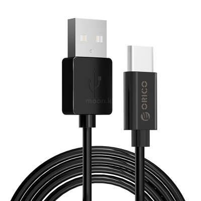 купить Кабель TypeC ORICO BTC-10-BK <1М, USB2.0, 2A, Black> в Алматы