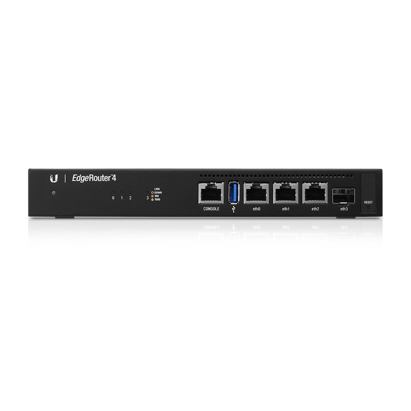 купить Маршрутизатор Ubiquiti EdgeRouter 4, 3x1000 LAN, 1x1000 SFP в Алматы