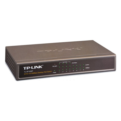 купить Коммутатор TP-Link TL-SF1008P 8-портовый 10/100 Мбит/с настольный коммутатор с 4 портами PoE, 8 портов RJ45 10/100 Мбит/с, пластиковый корпус                                                                                                              в Алматы