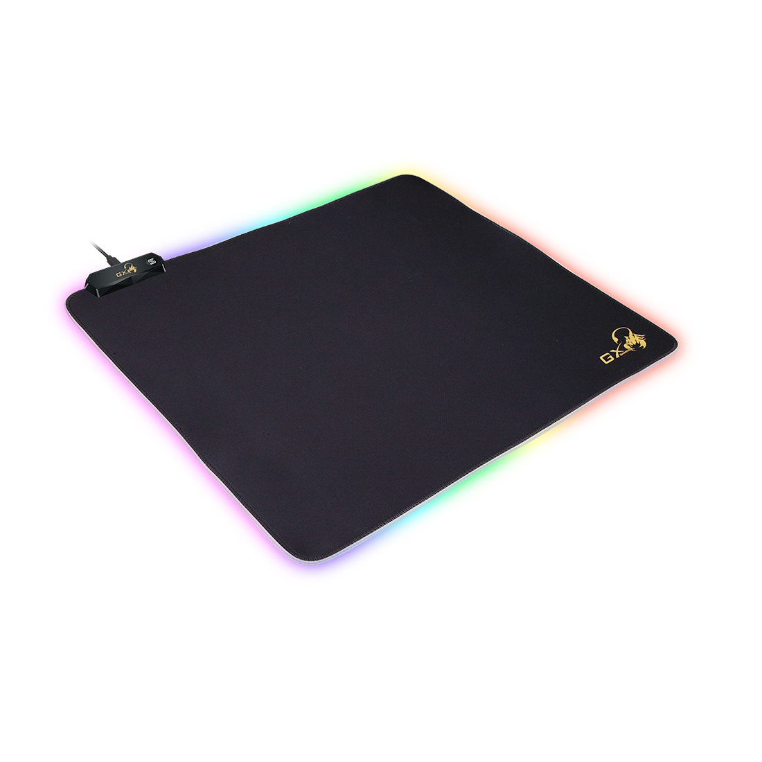 купить Коврик для компьютерной мыши, Genius, GX-Pad 500S RGB, 450*400*3 мм, Резиновая основа, Тканевая поверхность, Склеивание, Гладкая поверхность, Чёрный в Алматы