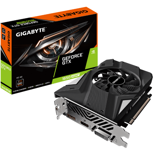 купить Видеокарта Gigabyte GeForce GTX1650 SUPER OC 4GB GDDR6 128bit DVI HDMI DP GV-N165SOC-4GD в Алматы