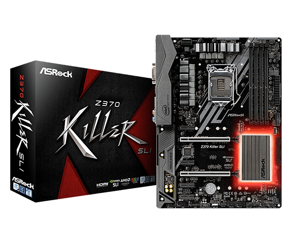 купить Материнская плата ASRock Z370 KILLER SLI iZ370 Supports 8th Generation Intel&reg; Core&trade; Processors Coffee Lake-S (Socket 1151) 4xDDR4 (4266+ OC) support 6xSATA3 support RAID, 2xUltra M.2, Supports Intel&reg; Optane&trade; Technology,  Встроенное видео Intel&reg; UHD G в Алматы