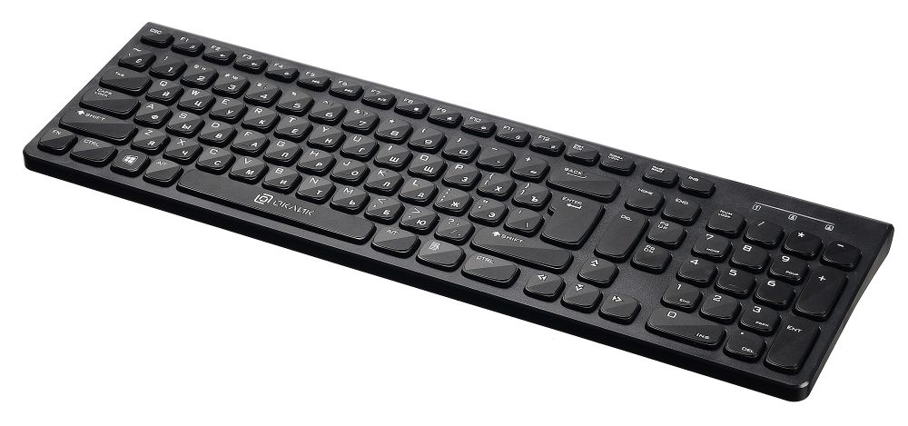 купить Клавиатура Oklick 530S черный USB slim Multimedia в Алматы