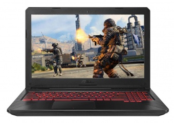 купить Ноутбук Asus TUF FX504GM-E4353 15.6** FHD(1920x1080) IPS nonGLARE/Intel Core i5-8300H 2.30GHz Quad/8GB/256GB SSD+1TB/GF GTX1060 3GB/noDVD/WiFi/BT5.0/HD Web Camera/3cell/4.0h/2.30kg/DOS/1Y/BLACK в Алматы